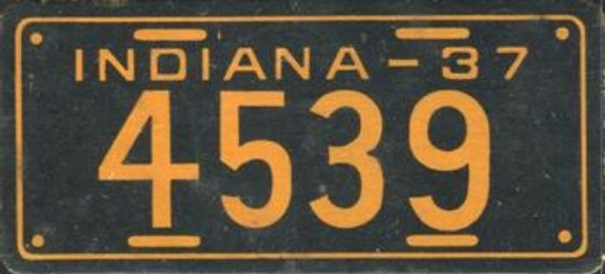 1937 Goudey Auto License Plates (R19-2) Base