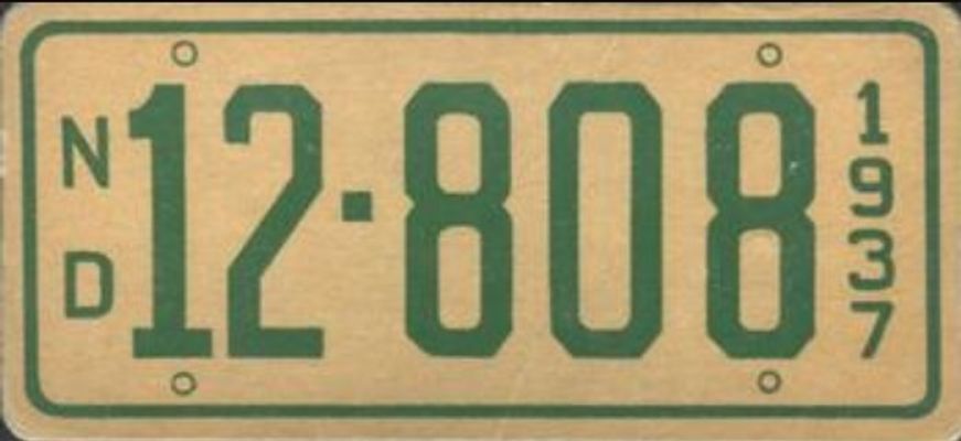 1937 Goudey Auto License Plates (R19-2) Base