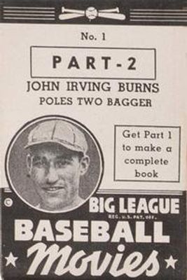 1938 Goudey Big League Movies (R326) #1 Base