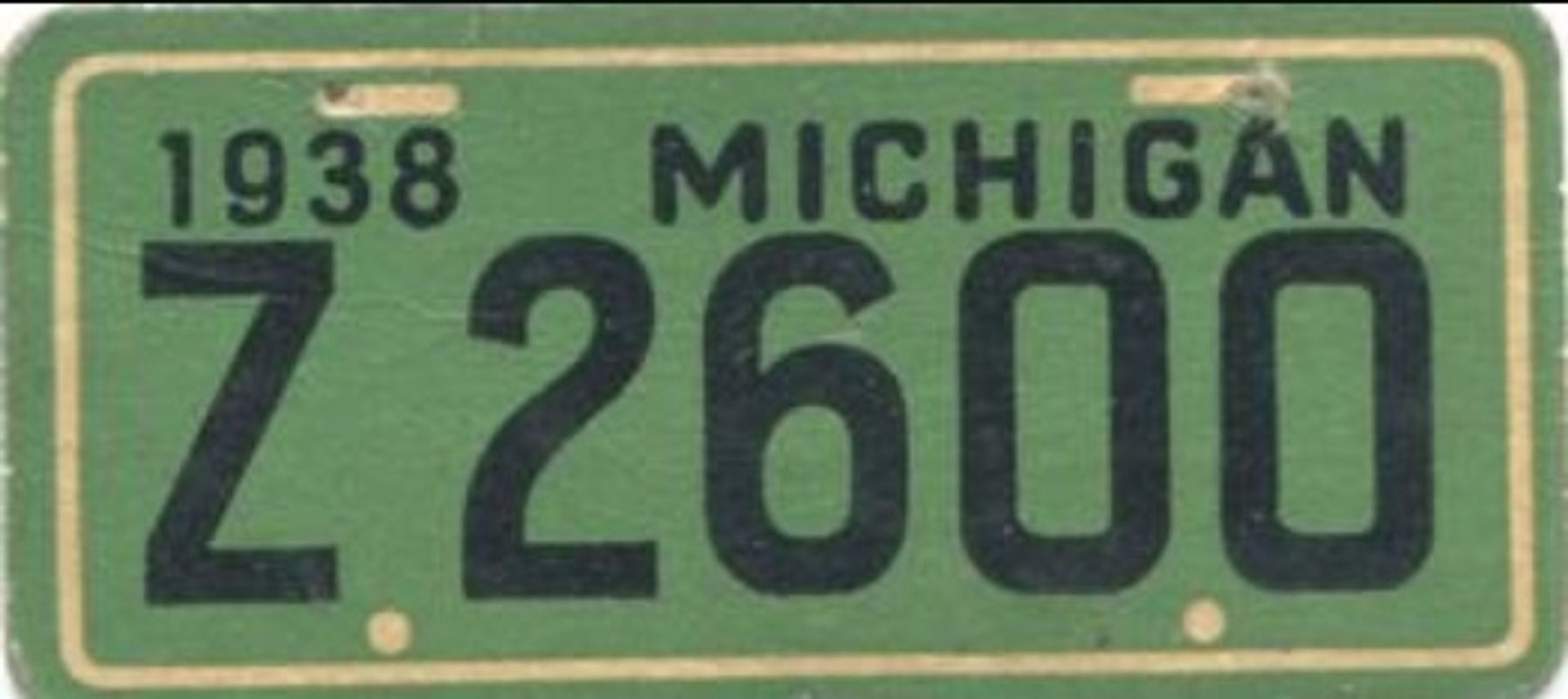 1938 Goudey Auto License Plates (R19-3) Base
