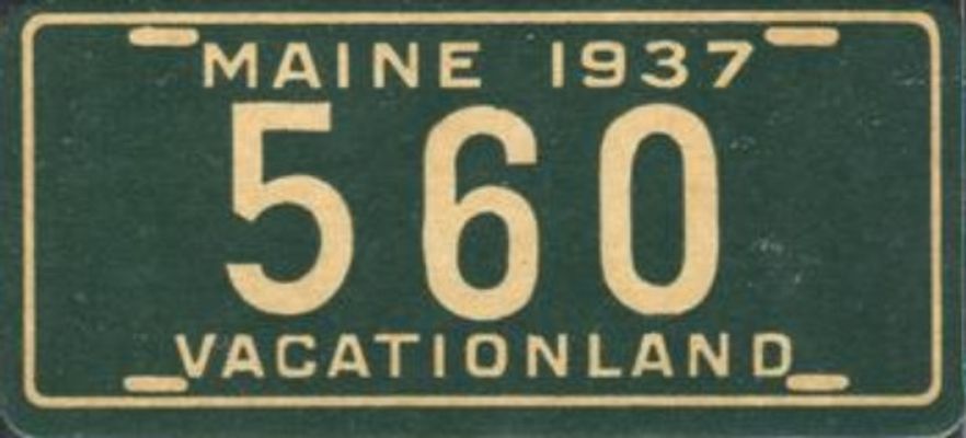 1937 Goudey Auto License Plates (R19-2) Base
