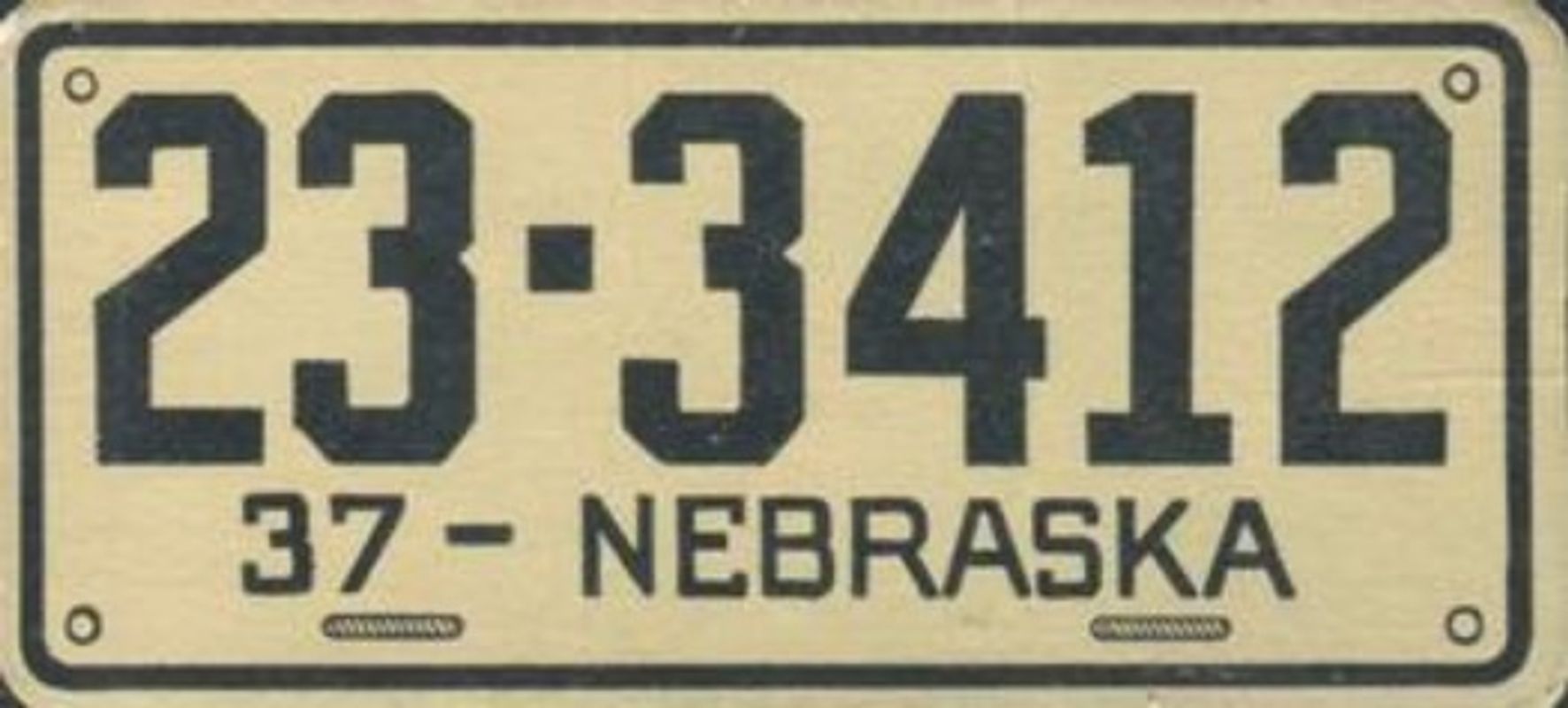 1937 Goudey Auto License Plates (R19-2) Base