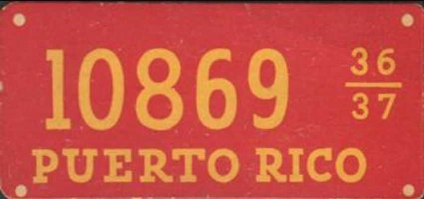 1937 Goudey Auto License Plates (R19-2) Base