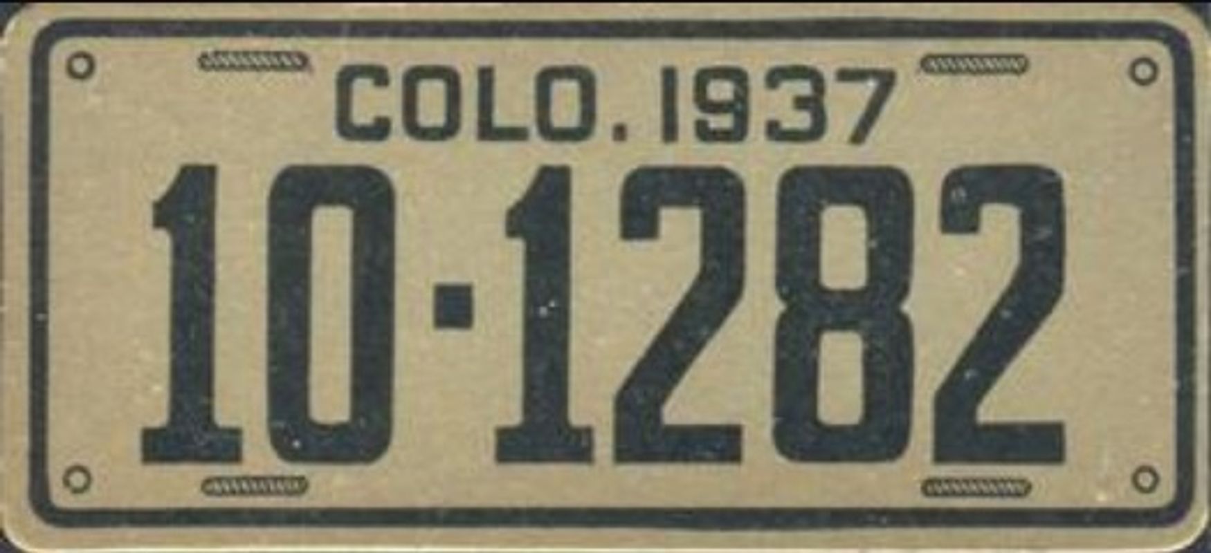1937 Goudey Auto License Plates (R19-2) Base