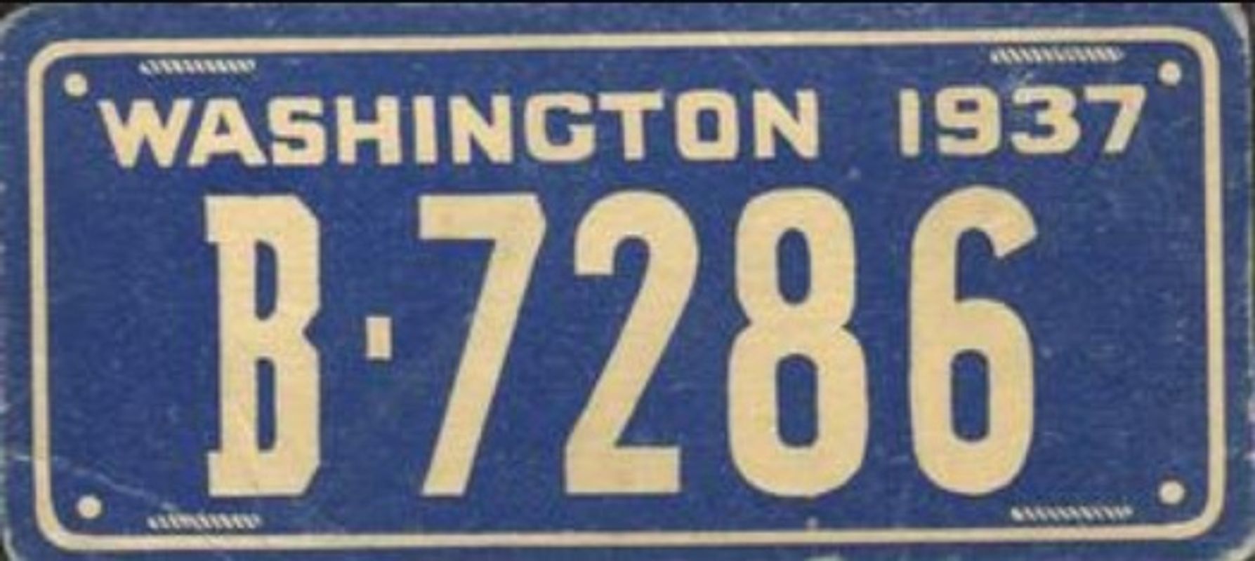 1937 Goudey Auto License Plates (R19-2) Base