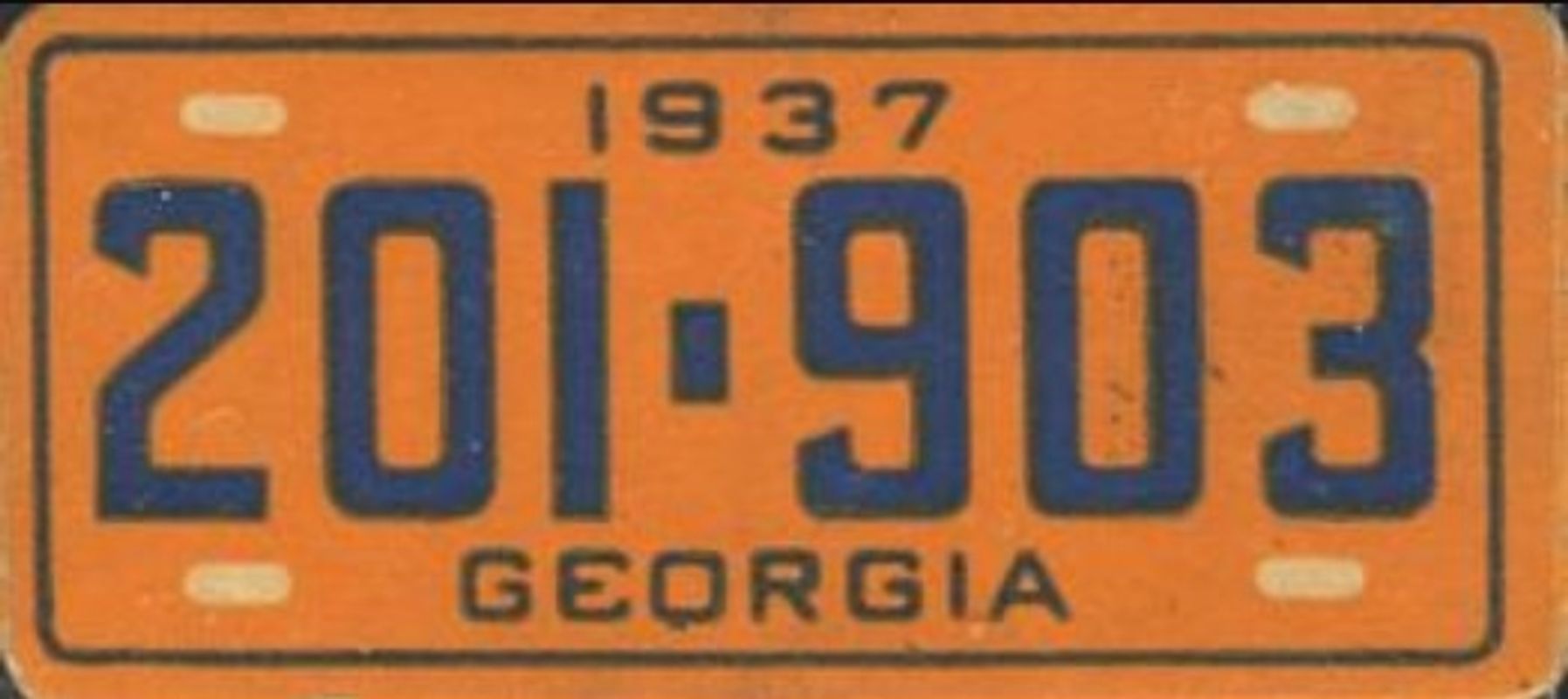 1937 Goudey Auto License Plates (R19-2) Base