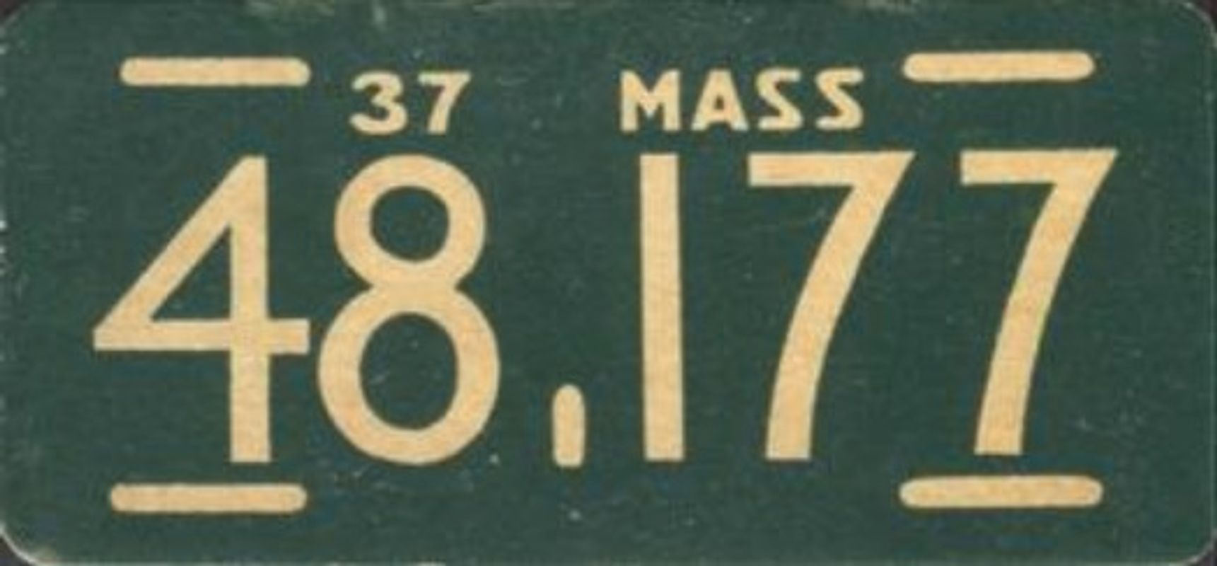 1937 Goudey Auto License Plates (R19-2) Base