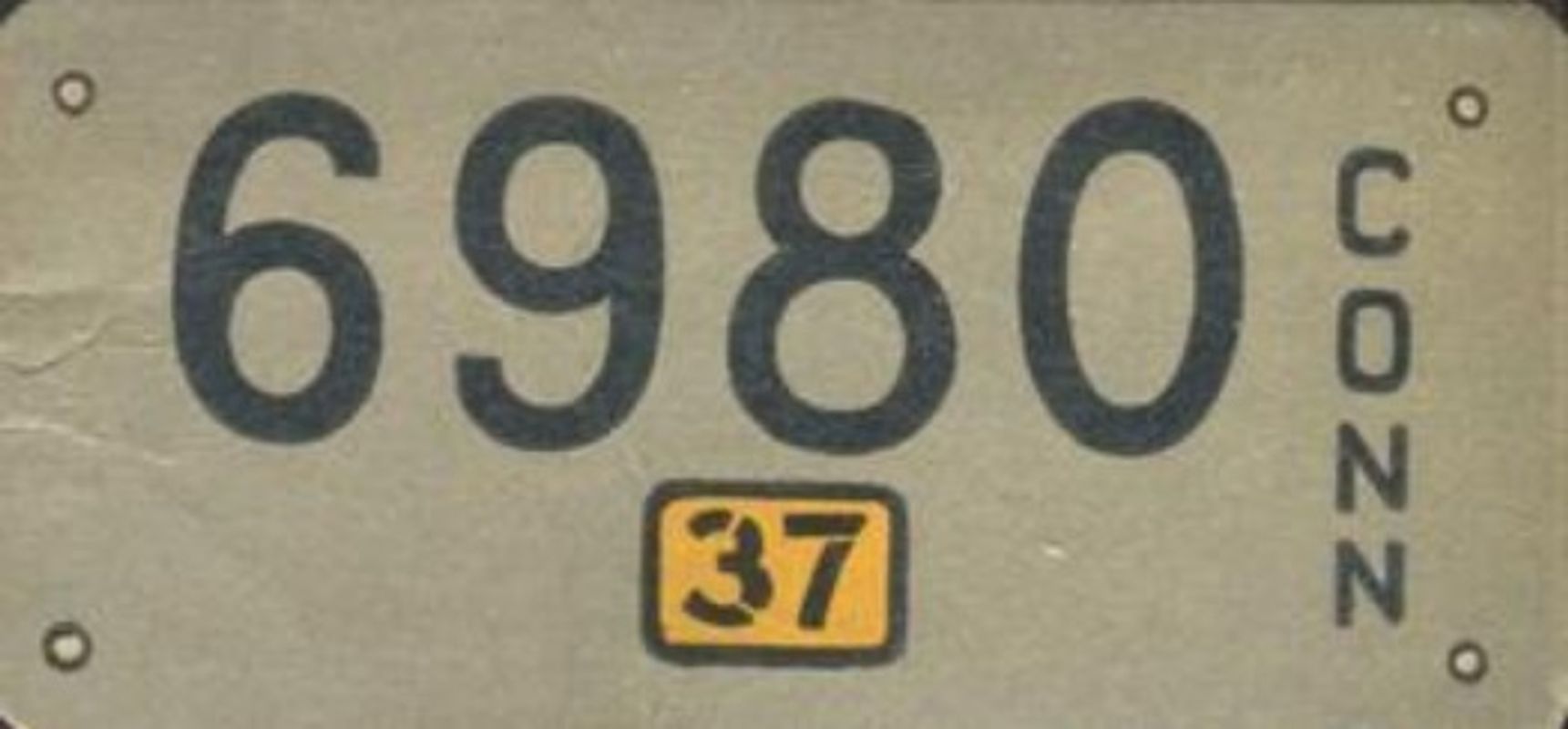 1937 Goudey Auto License Plates (R19-2) Base