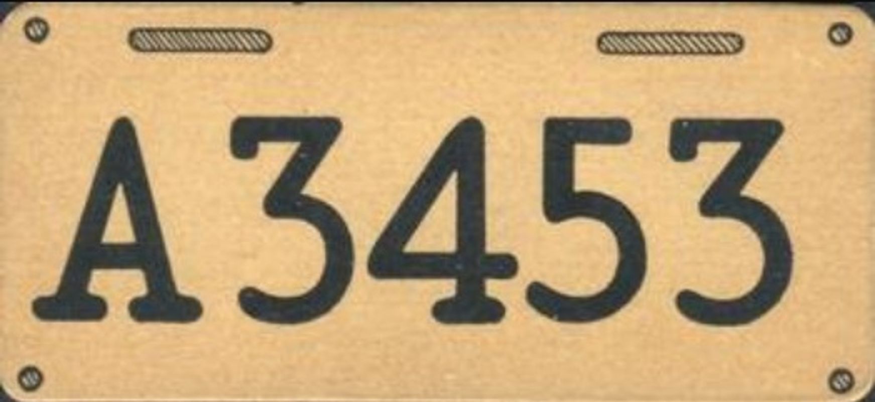 1937 Goudey Auto License Plates (R19-2) Base