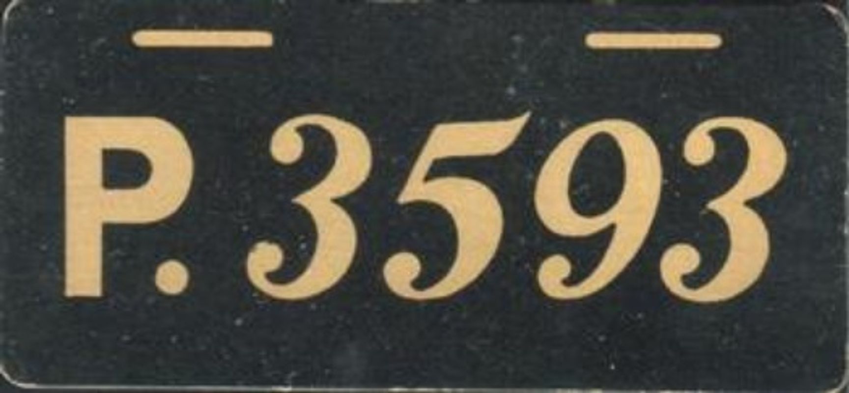1937 Goudey Auto License Plates (R19-2) Base