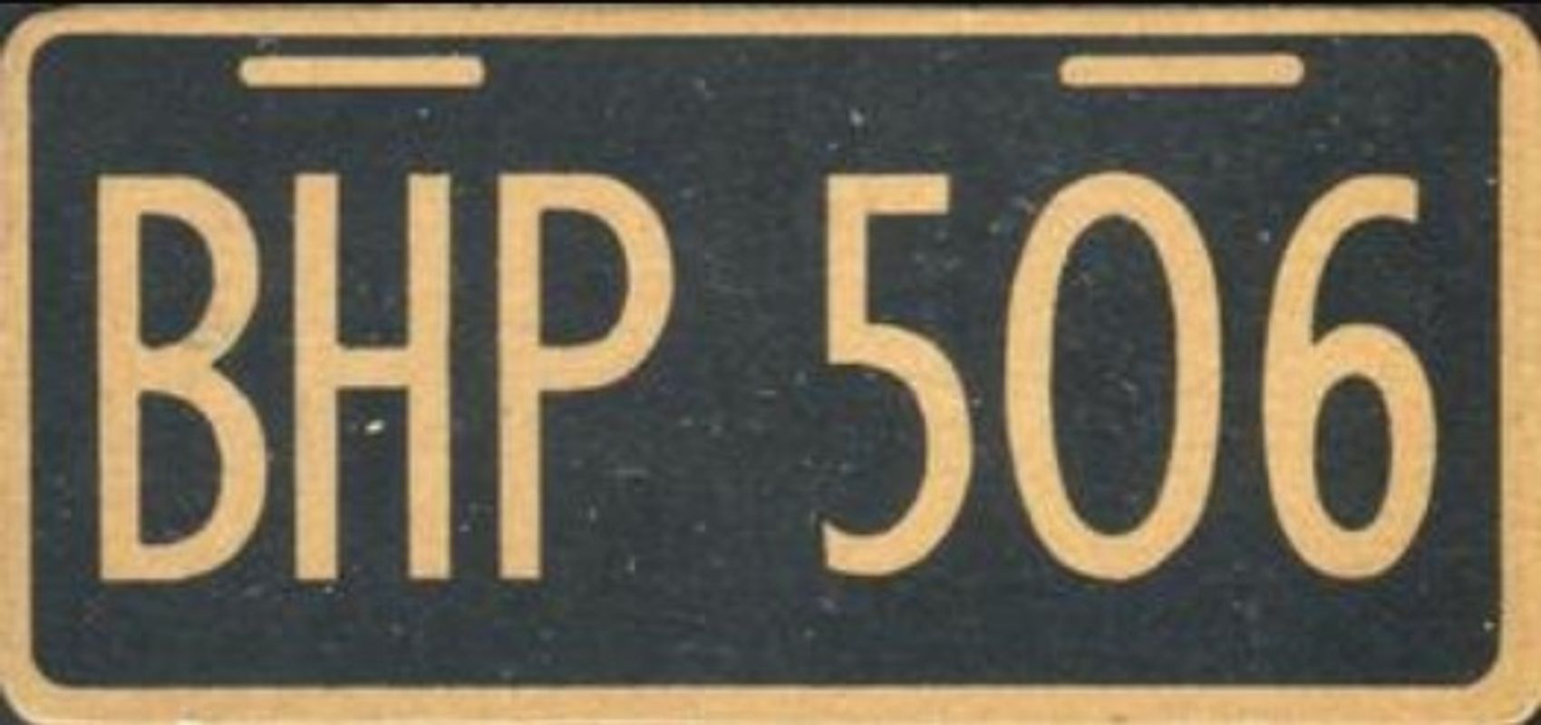 1937 Goudey Auto License Plates (R19-2) Base