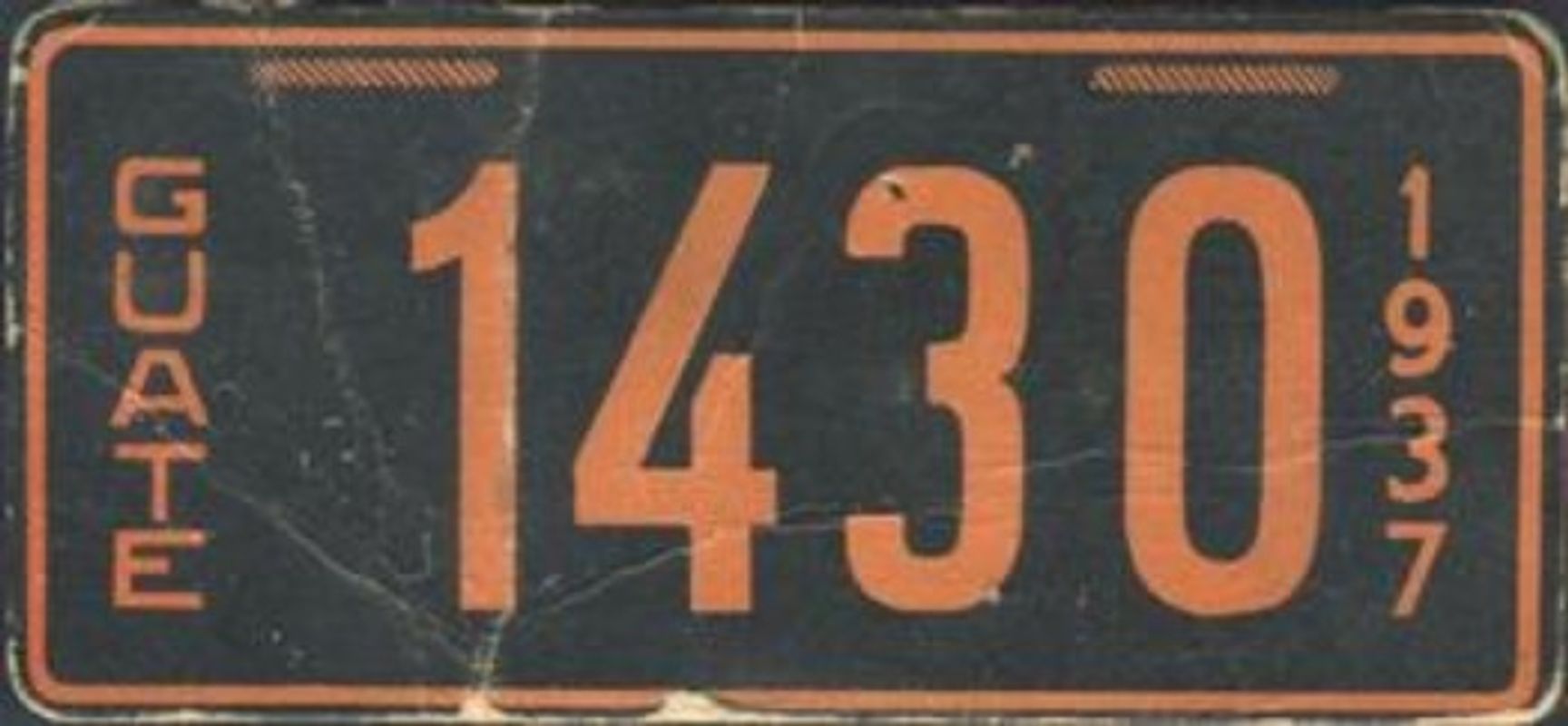 1937 Goudey Auto License Plates (R19-2) Base