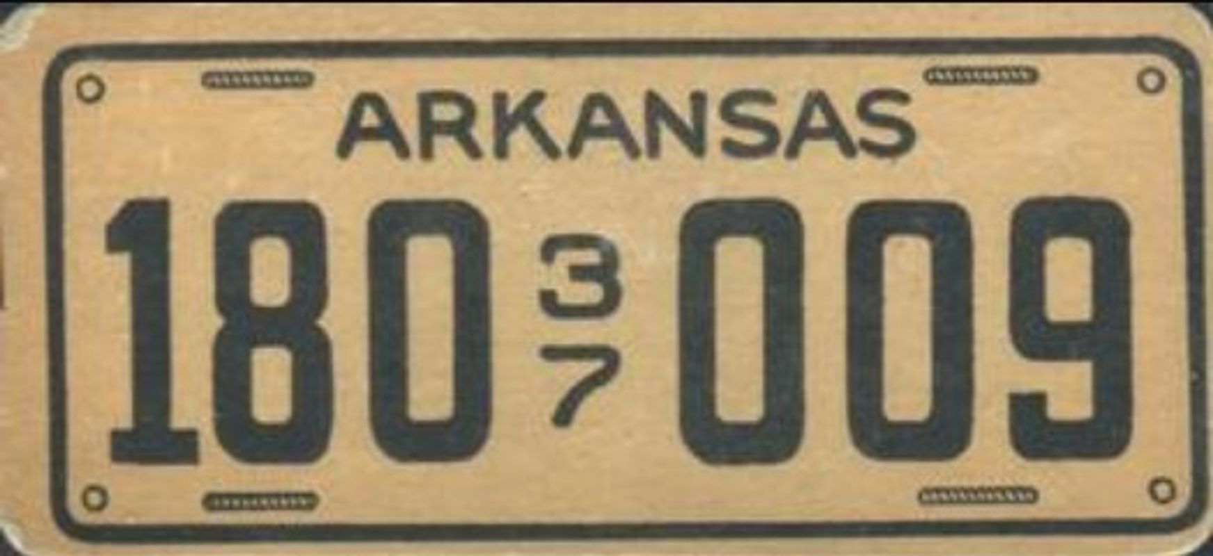 1937 Goudey Auto License Plates (R19-2) Base