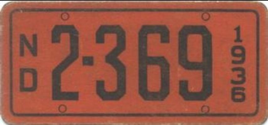 1936 Goudey Auto License Plates (R19-1) Base