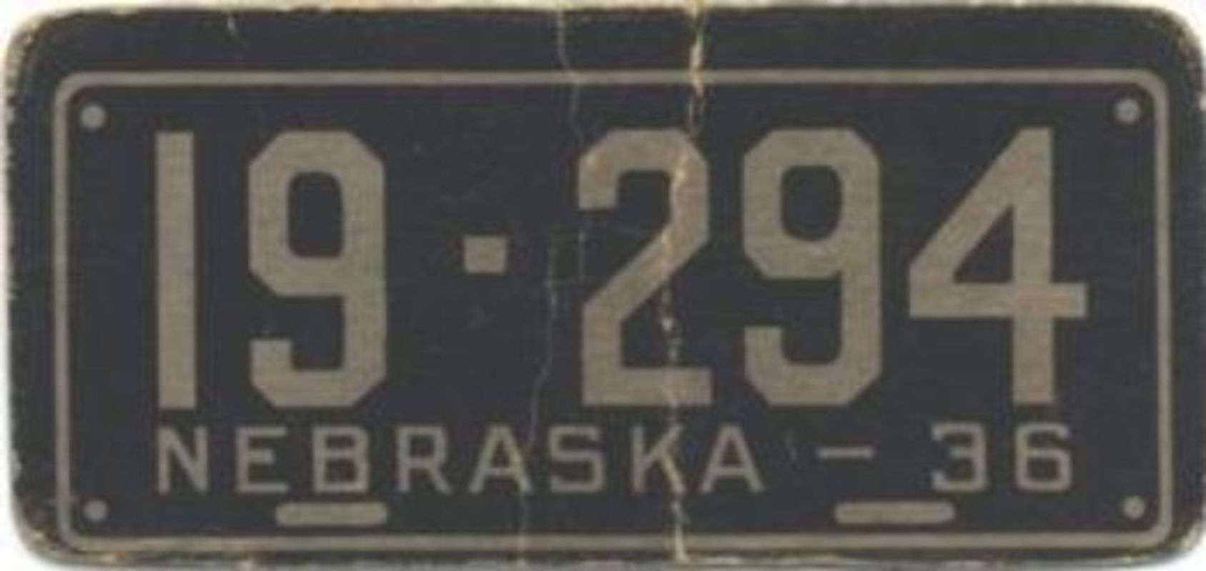 1936 Goudey Auto License Plates (R19-1) Base