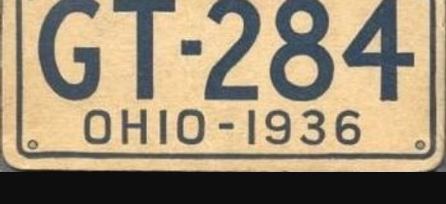 1936 Goudey Auto License Plates (R19-1) Base