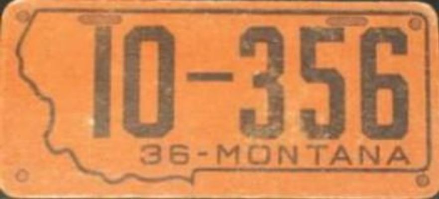1936 Goudey Auto License Plates (R19-1) Base