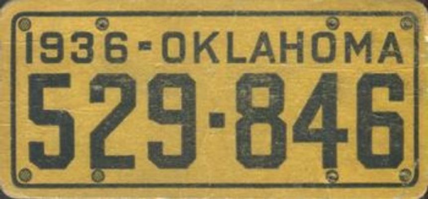 1936 Goudey Auto License Plates (R19-1) Base