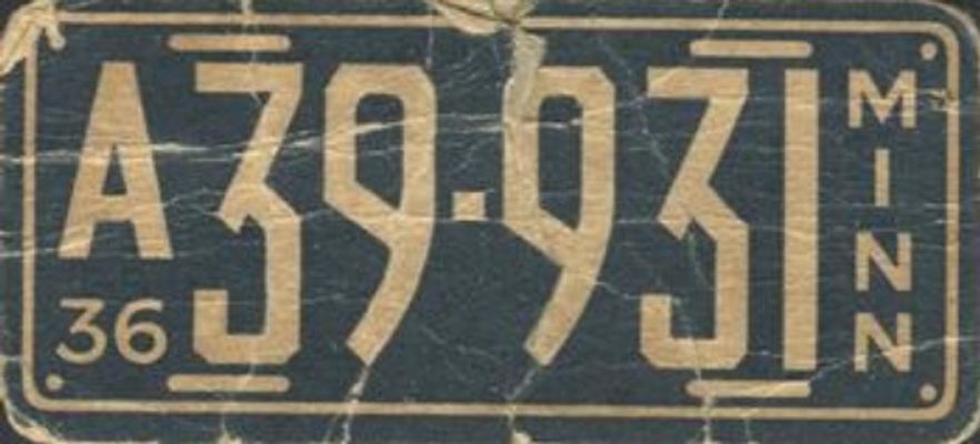 1936 Goudey Auto License Plates (R19-1) Base