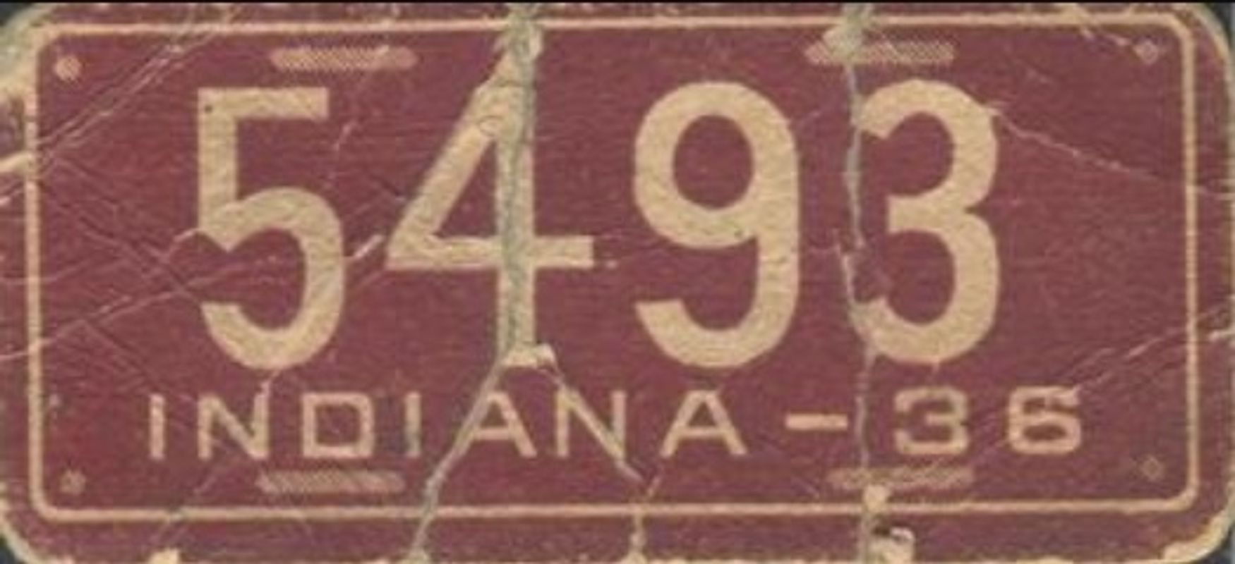 1936 Goudey Auto License Plates (R19-1) Base