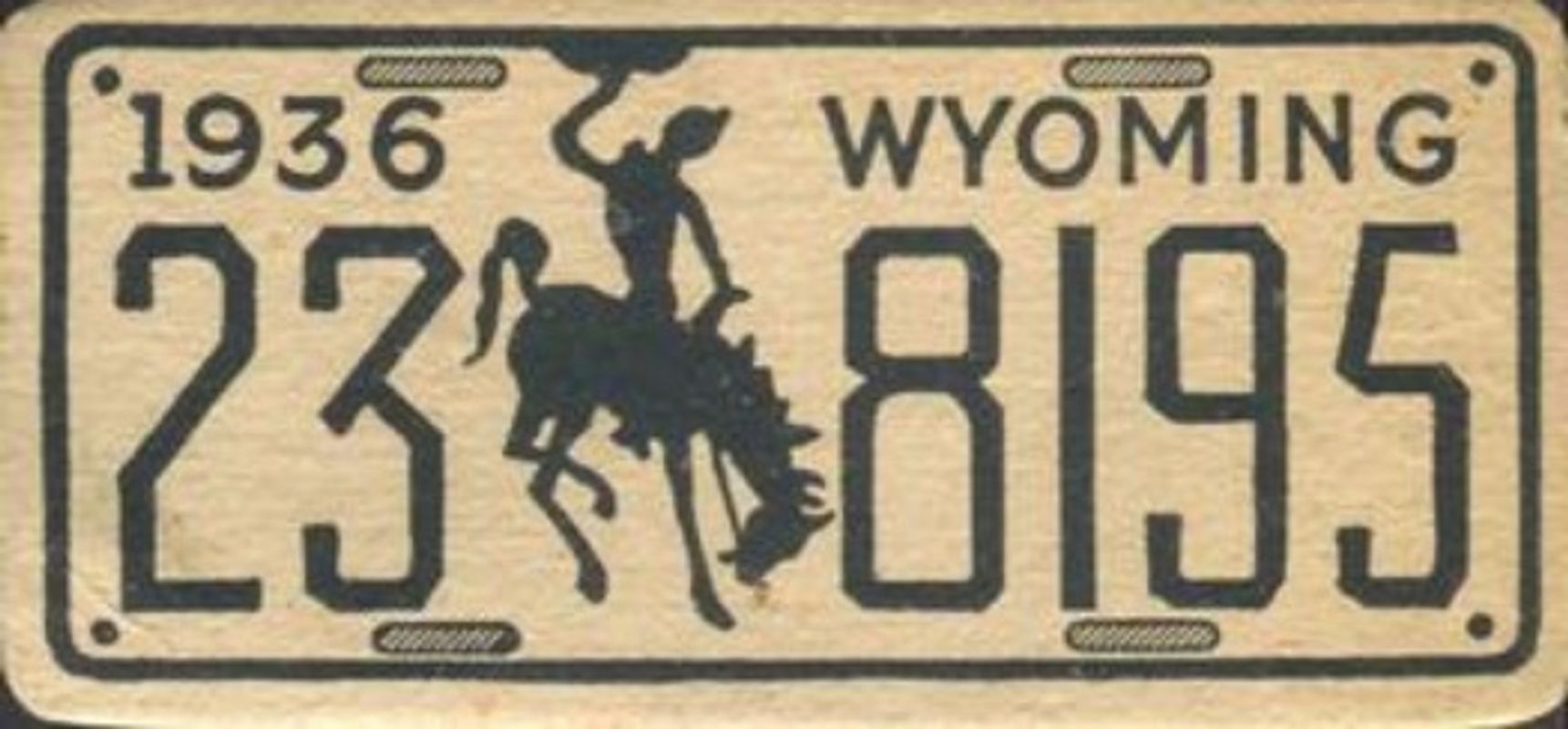 1936 Goudey Auto License Plates (R19-1) Base