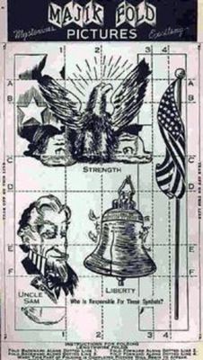 1935 Goudey Majik Fold Pictures Base