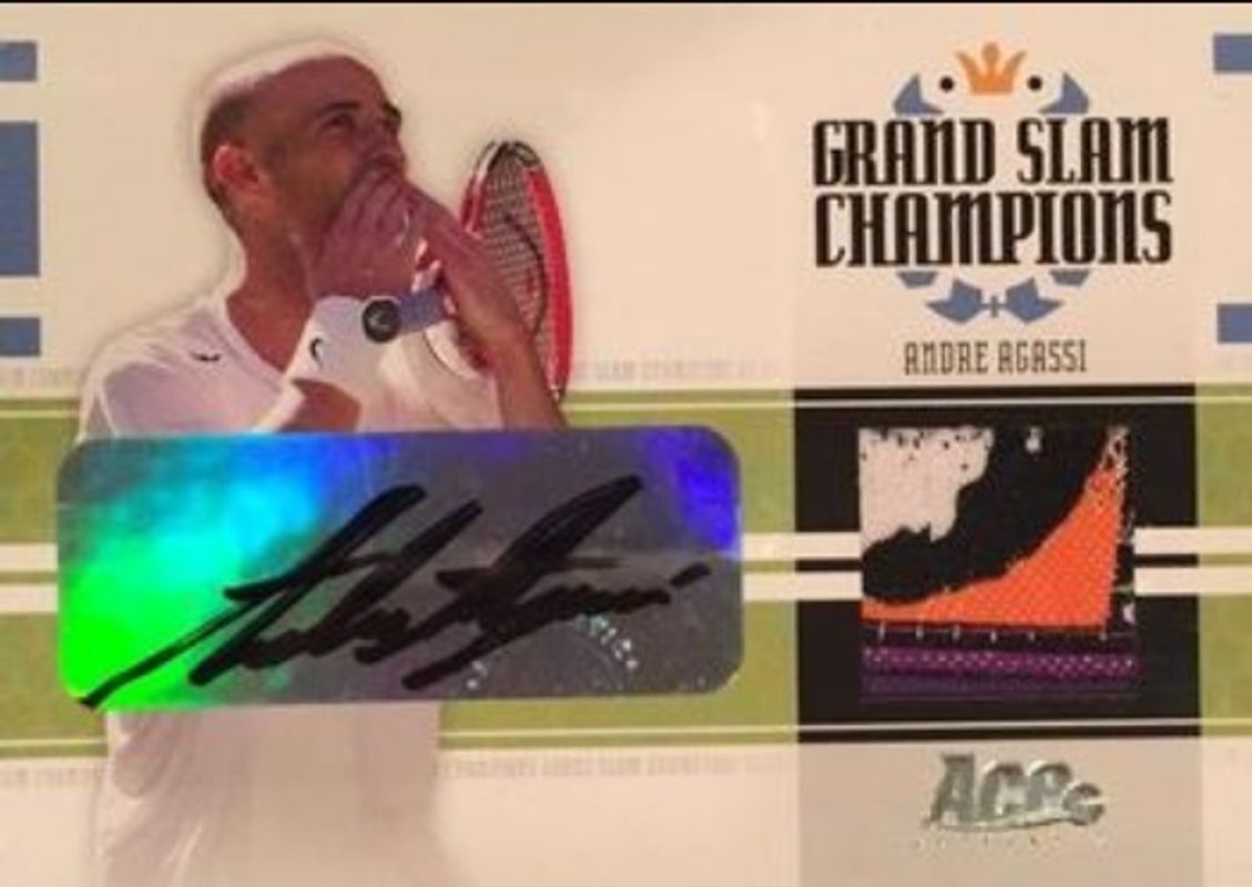 2005 Ace Authentic Signature Series #GS--13 Grand Slam Champions Dual Jersey Autographs