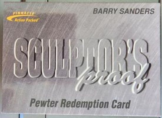 1996 Action Packed Flagship #5 Sculptor's Proof Redemption Card