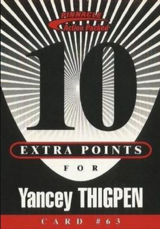 1997 Action Packed Flagship #63 Extra Points 10