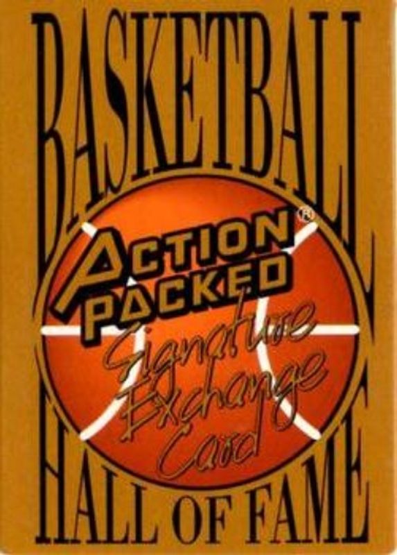 1995 Action Packed Hall of Fame Autographs Redemption Cards