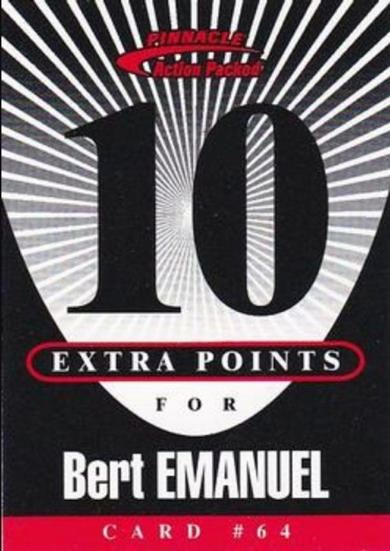 1997 Action Packed Flagship #64 Extra Points 10