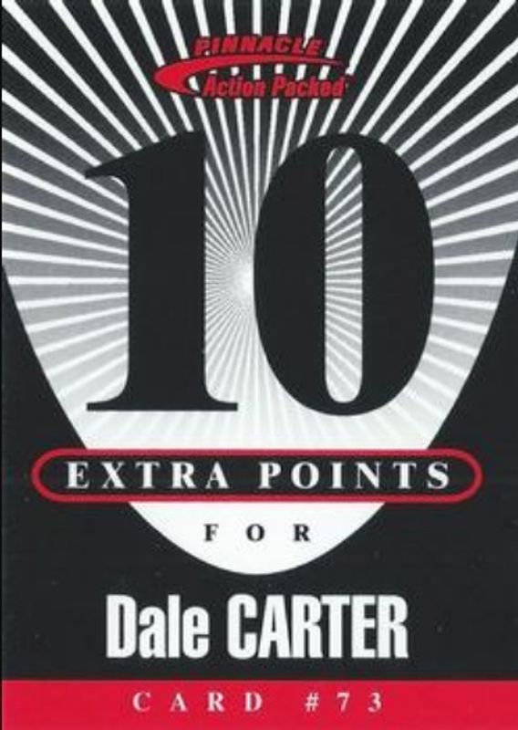 1997 Action Packed Flagship #73 Extra Points 10