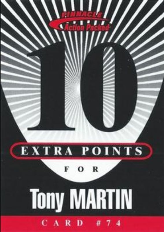 1997 Action Packed Flagship #74 Extra Points 10