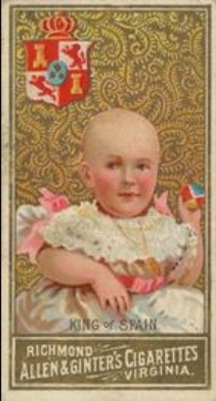 1889 Allen & Ginter World's Sovereigns (N34) Base