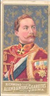 1889 Allen & Ginter World's Sovereigns (N34) Base