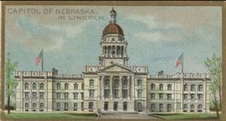 1889 Allen & Ginter General Government and State Capitol Buildings (N14) Base