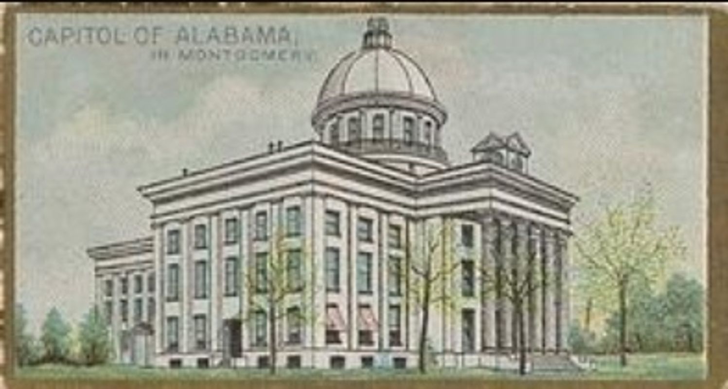 1889 Allen & Ginter General Government and State Capitol Buildings (N14) Base