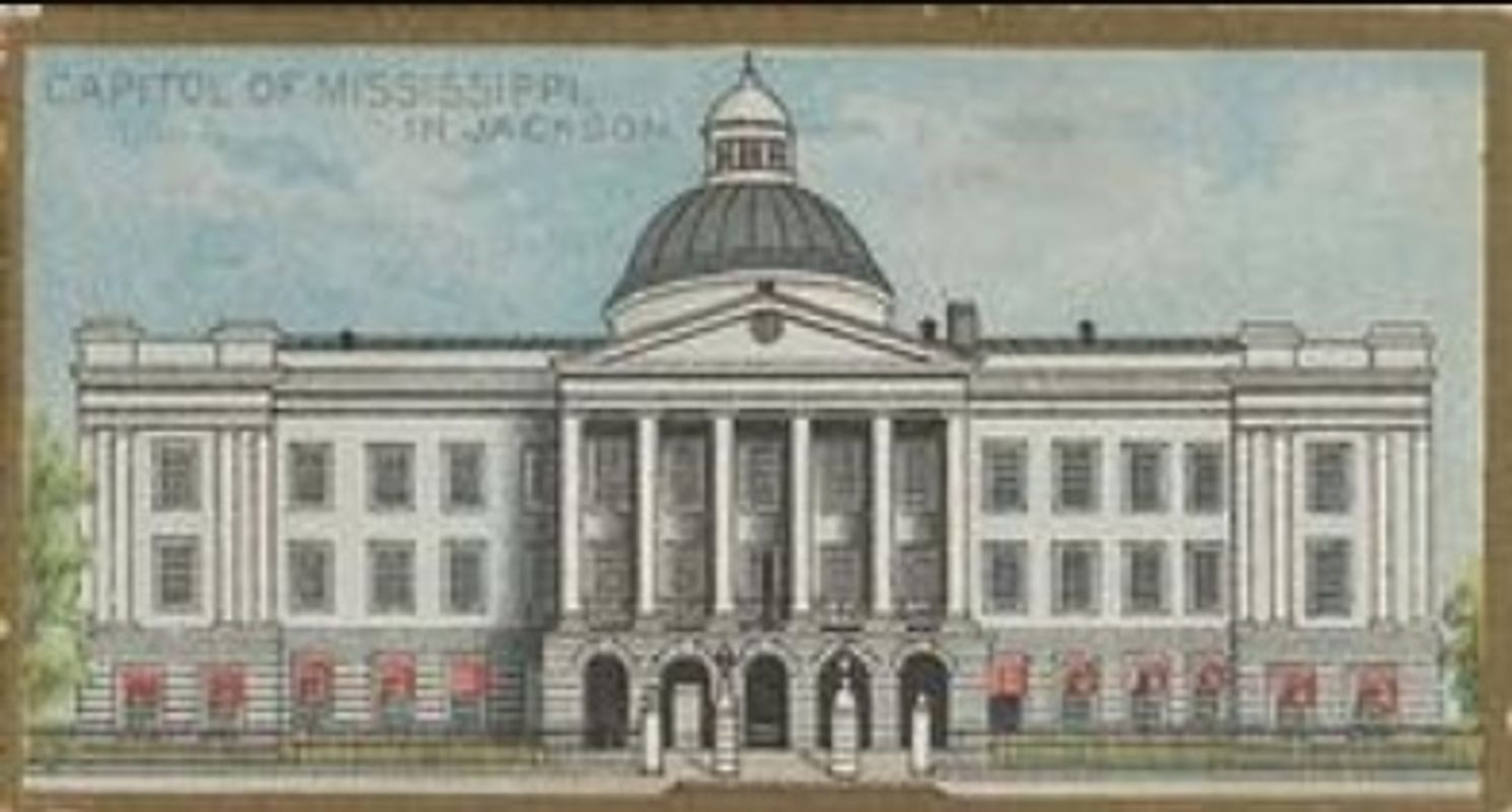 1889 Allen & Ginter General Government and State Capitol Buildings (N14) Base