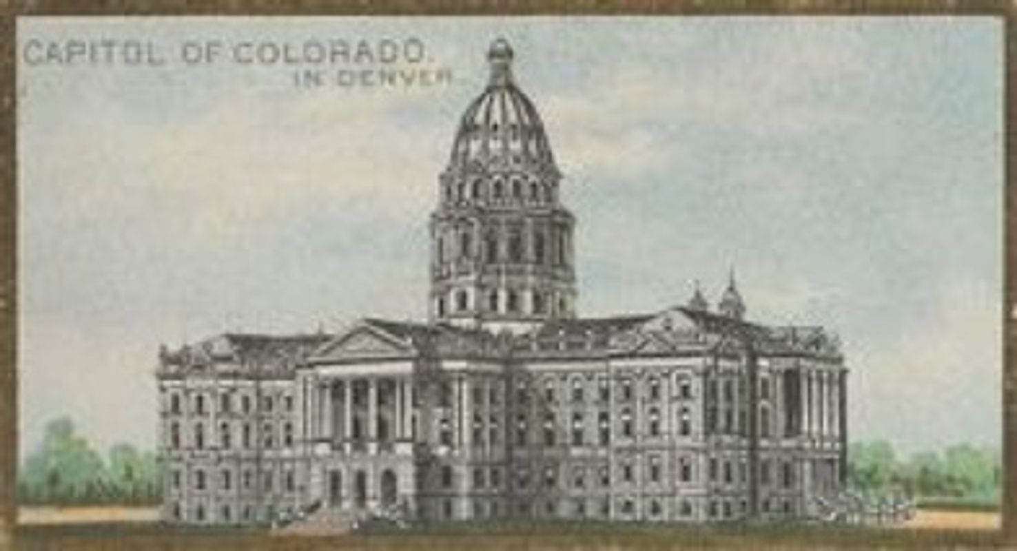 1889 Allen & Ginter General Government and State Capitol Buildings (N14) Base