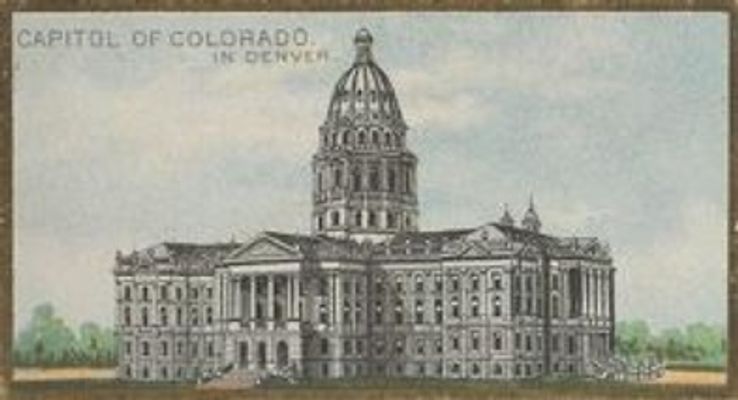 1889 Allen & Ginter General Government and State Capitol Buildings (N14) Base