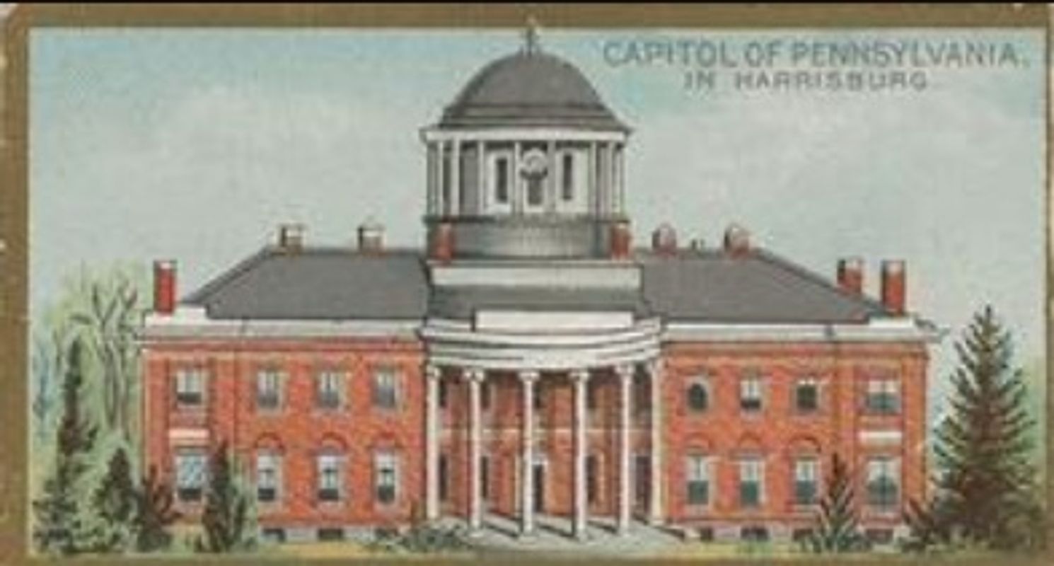 1889 Allen & Ginter General Government and State Capitol Buildings (N14) Base