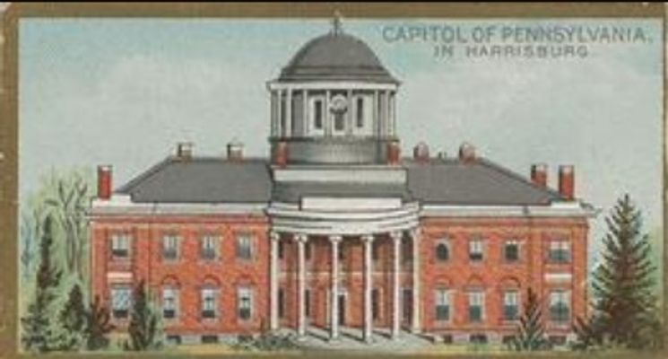 1889 Allen & Ginter General Government and State Capitol Buildings (N14) Base