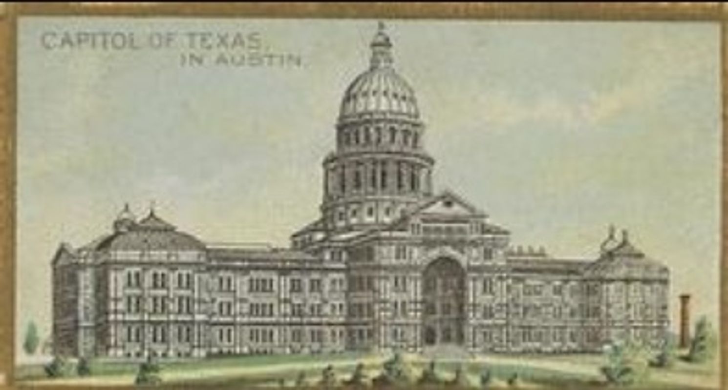 1889 Allen & Ginter General Government and State Capitol Buildings (N14) Base