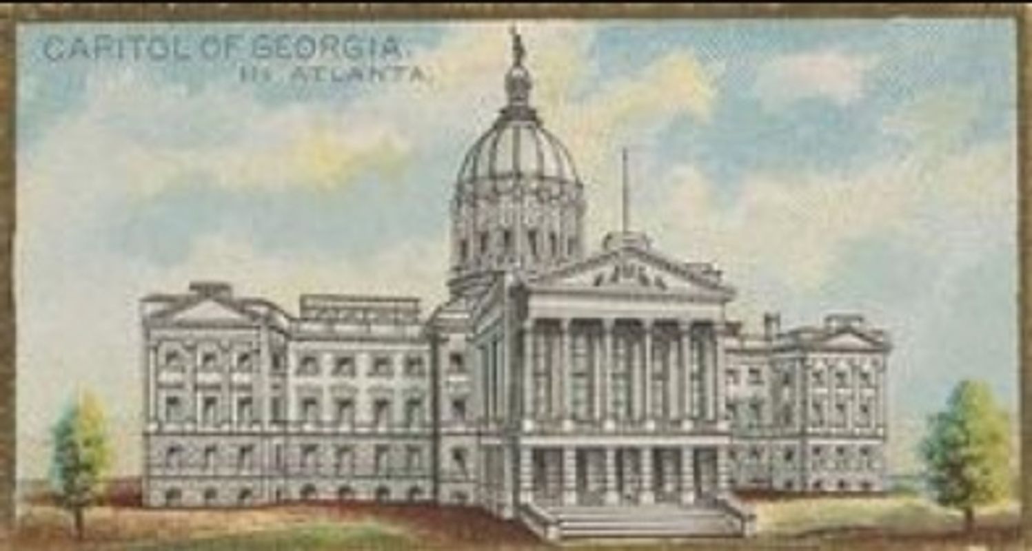 1889 Allen & Ginter General Government and State Capitol Buildings (N14) Base