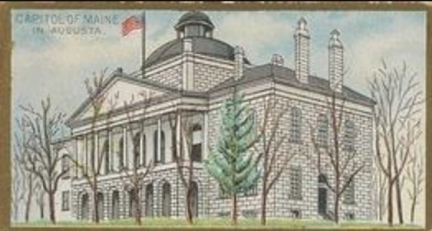 1889 Allen & Ginter General Government and State Capitol Buildings (N14) Base
