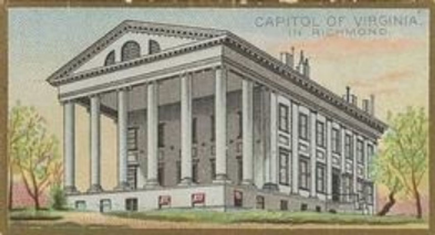 1889 Allen & Ginter General Government and State Capitol Buildings (N14) Base