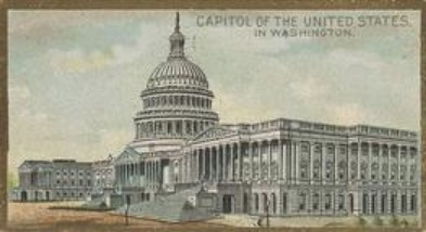 1889 Allen & Ginter General Government and State Capitol Buildings (N14) Base