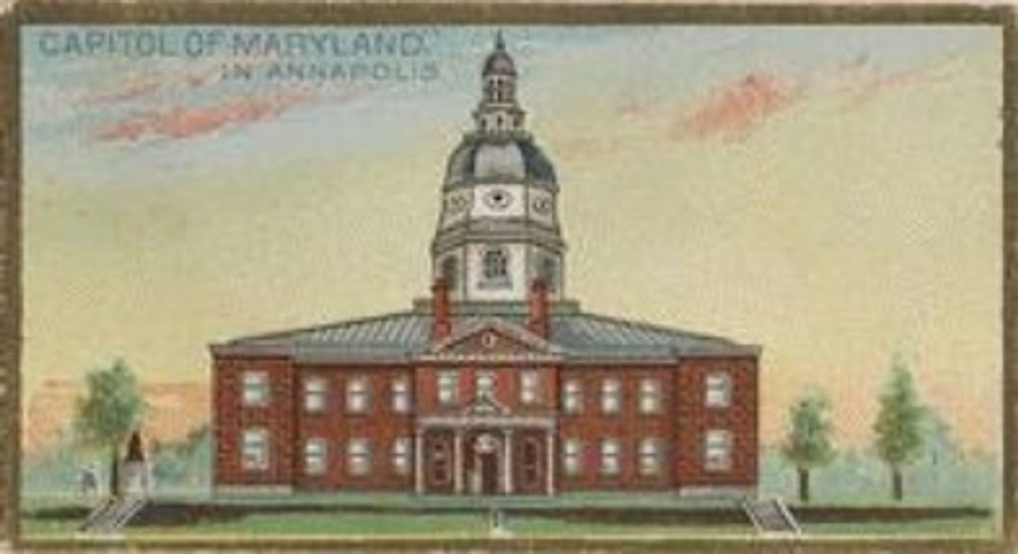 1889 Allen & Ginter General Government and State Capitol Buildings (N14) Base