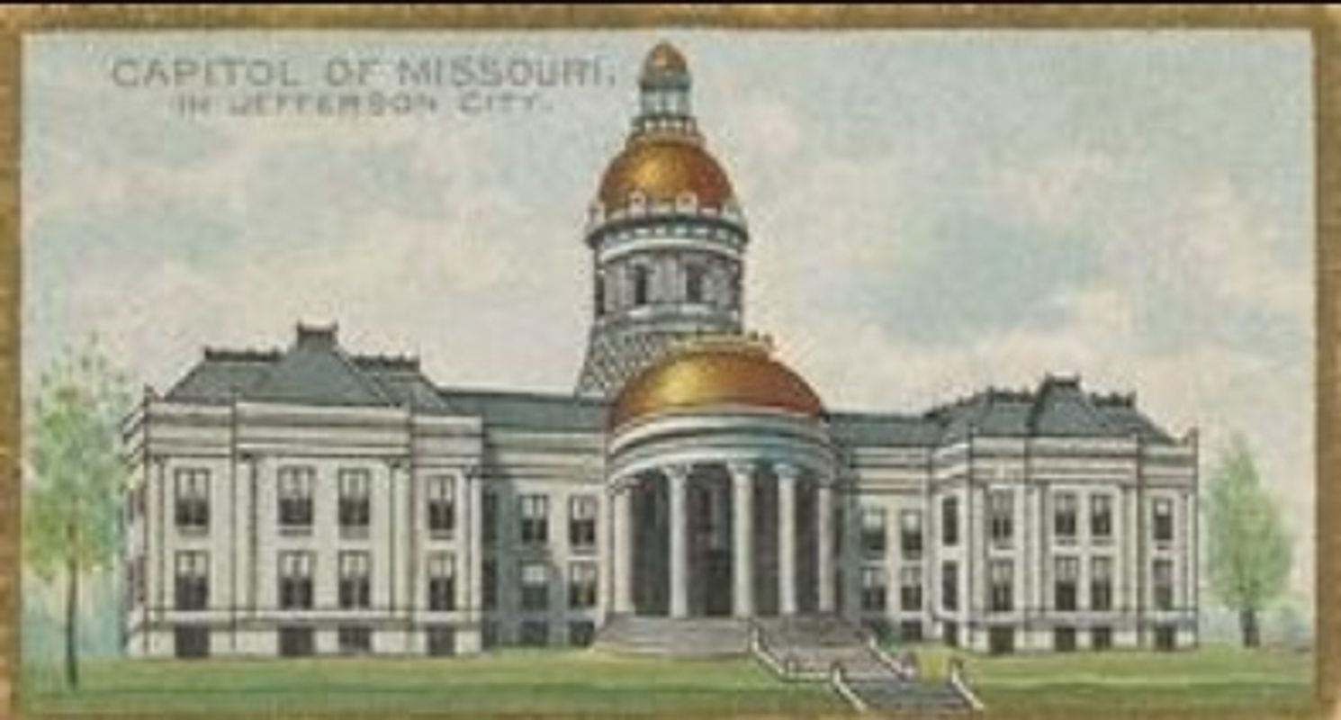 1889 Allen & Ginter General Government and State Capitol Buildings (N14) Base