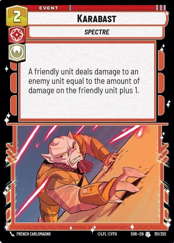 Karabast 2024 Spark of Rebellion #151 Base RAW